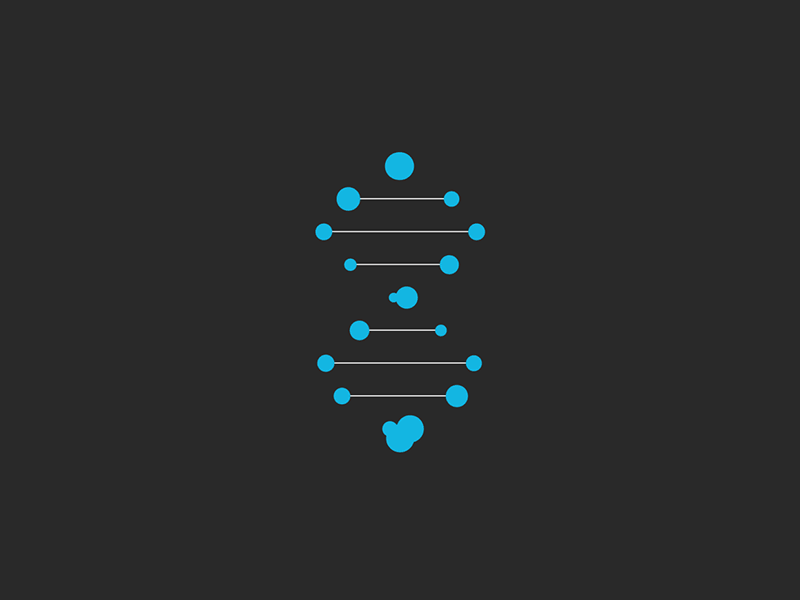 Blue DNA graphics motion