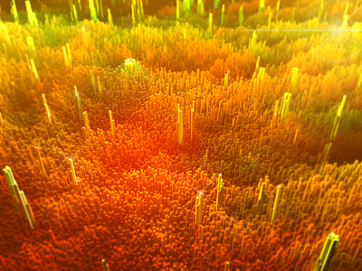 Crystal Forest abstract c4d glare