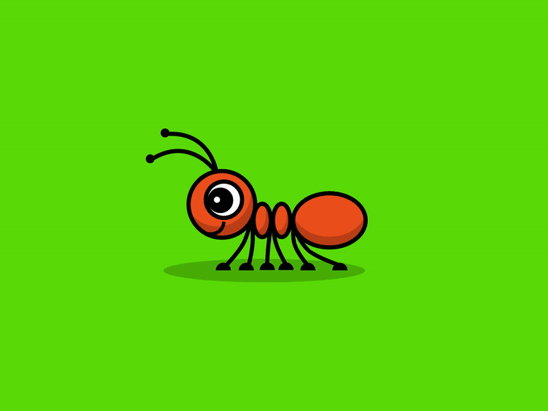 Trippy Ant 2d aftereffects animation character children comic cute game graphics kid motion walkcycle