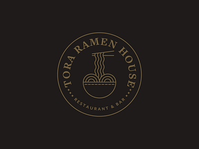 Tora Ramen House adobe illustrator art direction brand identity branding graphic design logo