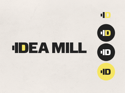 Idea Mill Concept idea lightbulb logo