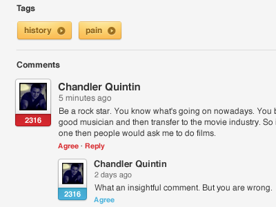 Tags & Comments comments tags