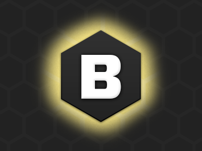 Buzz Band Stamp honeycomb logo mark stamp