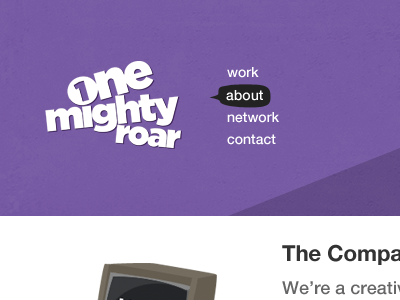 One Mighty Redesign navigation onemightyroar redesign