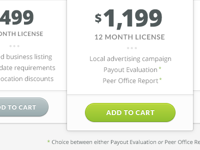 Pricing Tables cart cashmoney plans pricing