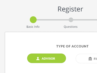 Make an Account account form registration