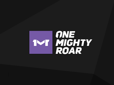 One Mighty Roar Logo dark dots logo onemightyroar tessellation