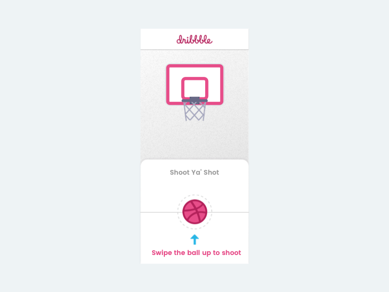 Hello Dribbble! basketball debut design hoop user interface
