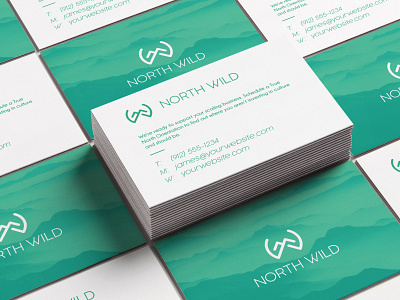 North Wild business card abstract branding design flat geometric graphic graphic design icon identity illustration illustrator interface isual design logo minimal packaging simple typography vector