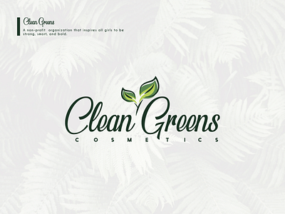Clean Greens logo abstract branding clean design graphic design icon illustration lettering logo logotype minimalist motion graphics packaging simple symbol typography ui vector