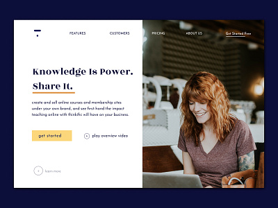 "Knowledge is power. Share it." Ui design branding design graphic design typography ui vector