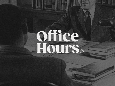 Office Hours WIP branding identity logo logotype serif vintage