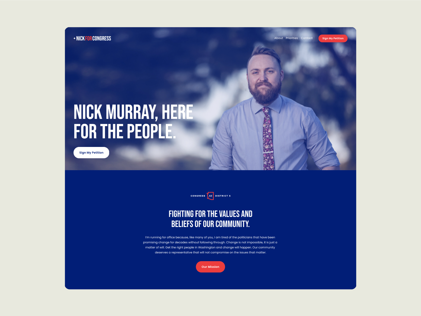 Campaign Website By Dylan Blaty For Kinda Cool© On Dribbble