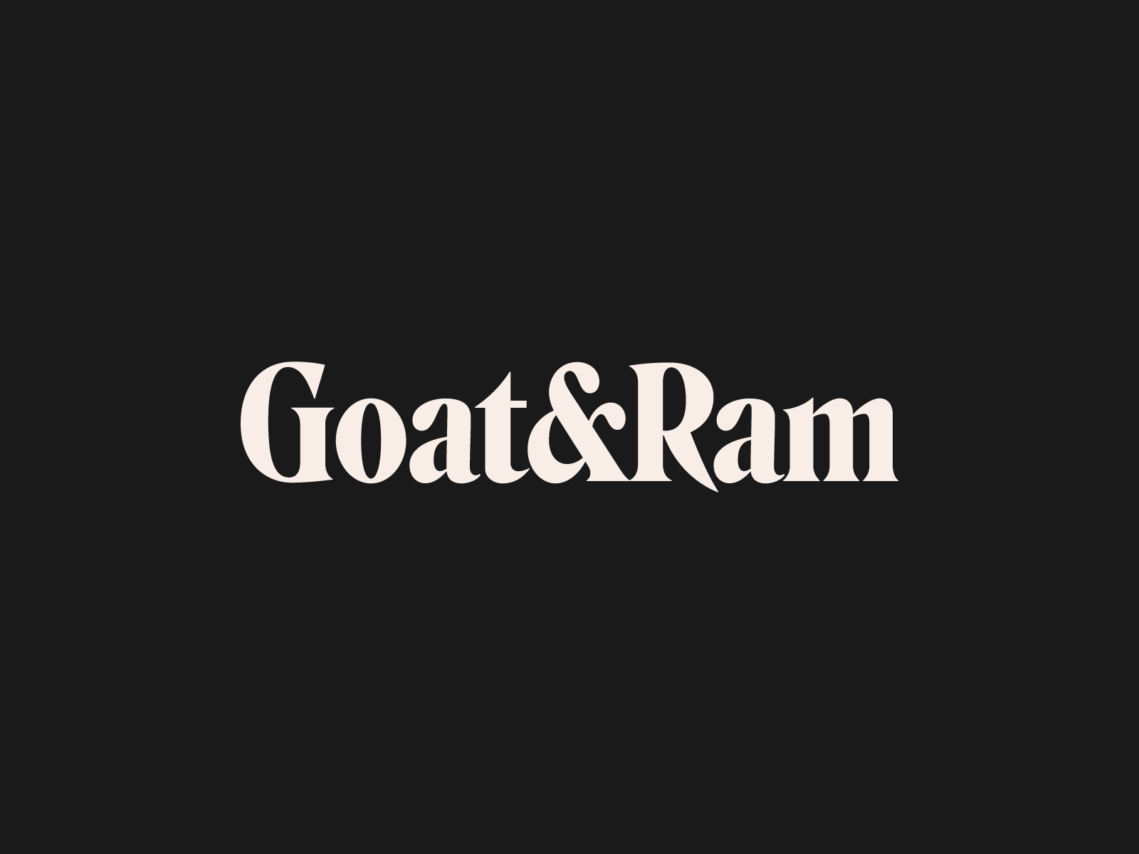 ️ Cuts — Goat & Ram Wordmark by Dylan Blaty for KINDA COOL© on Dribbble