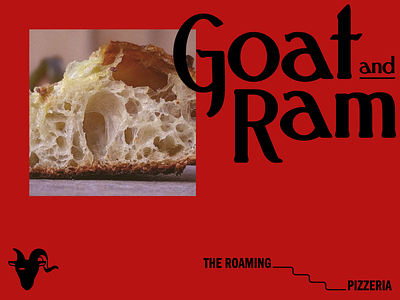 Goat & Ram Art Direction art direction branding contemporary food truck identity logo logotype pizza red restaurant