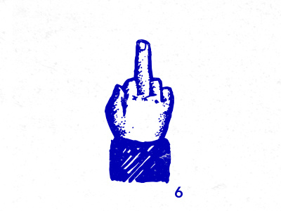 Return To Sender 6/6 blue finger hand illustration return send texture
