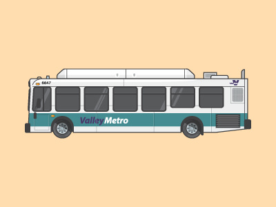 Bus arizona background bus city cityscape green illustration tempe transportation vector vehicle yellow