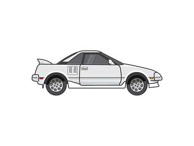 You never forget your first car car first illustration monochromatic palette toyota