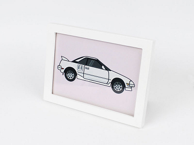 All nice & framed! car first frame illustration monochromatic palette photo picture toyota