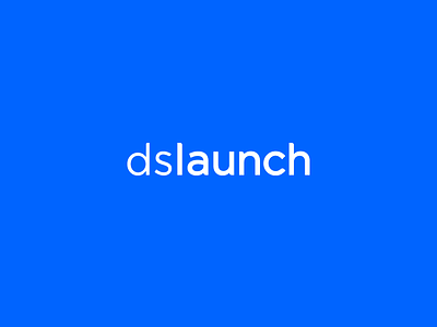 DS Launch Logotype blue bold branding gotham grid kerning logotype modified san serif sans serif typography