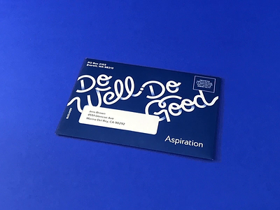Updated Welcome Kit blue branding envelope fintech packaging pantone print welcome kit