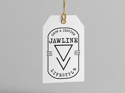 Jawline Tag authentic brand identity lifestyle logo texture