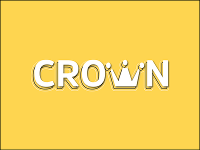 Crown Typography! amsi approach concept crown design illustration illustrator logo type type art type daily typography