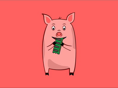 Memory Hog! design illustration illustrator vector