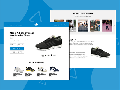 Adidas Concept Product Page. by Pankaj Kumar on Dribbble