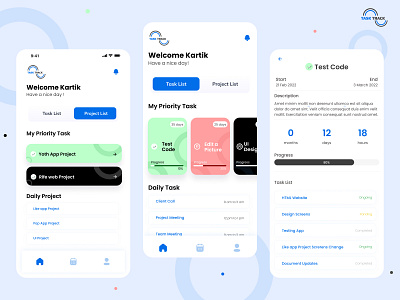 Task Tracker app design design design concept graphic design task app ui uiux ux