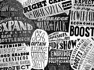 Quote madness black white editorial hand drawn lettering type
