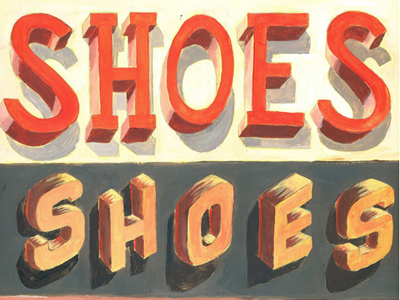 shoes lettering painted shoes type
