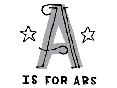 Abs a abs drawn lettering type typography