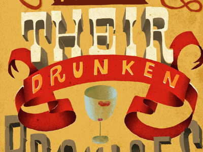 Drunken poster detail drawn drunken lettering letters poster texture type
