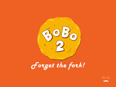 Bobo2 brand desert design food identity logo orange typography yellow