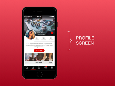 Profile Screen app blog mobile profile screen ui ux