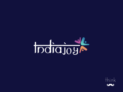 Indiajoy Logo adagency brand design designstudio event identity india logo typography