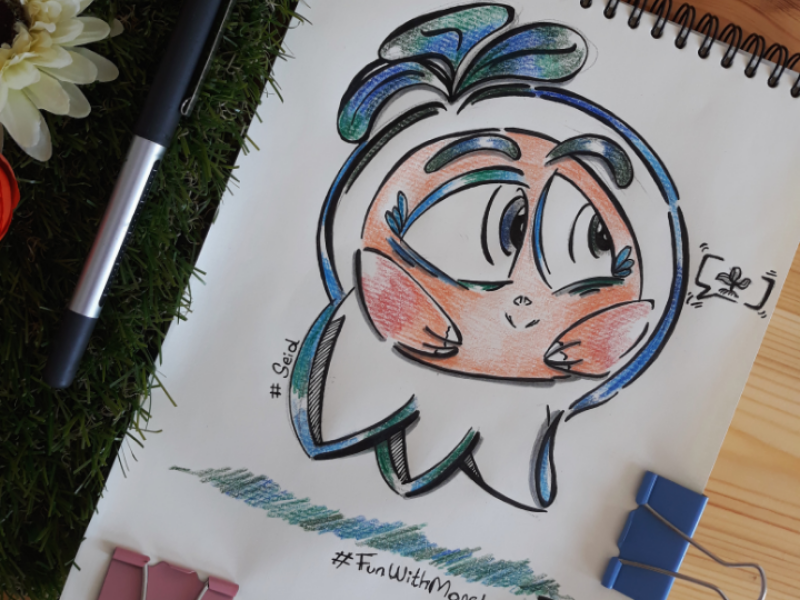 A spirited seed... characterdesign graphicdesign doodle art illustration