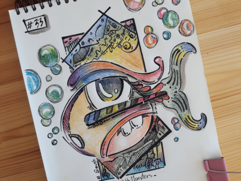 Colorfull fish... graphicdesign drawing doodle art illustration