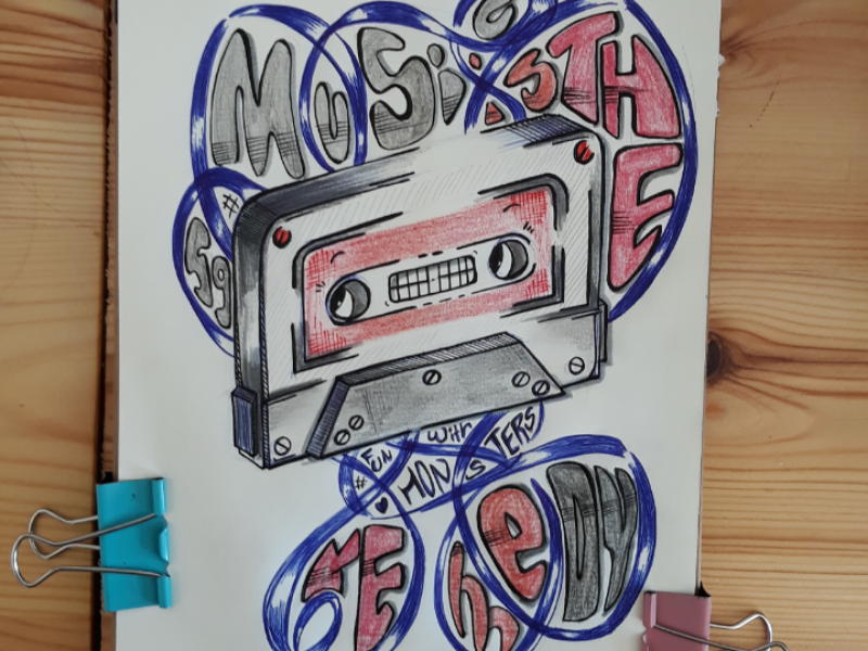 Music is the remedy... graphicdesign doodle art illustration