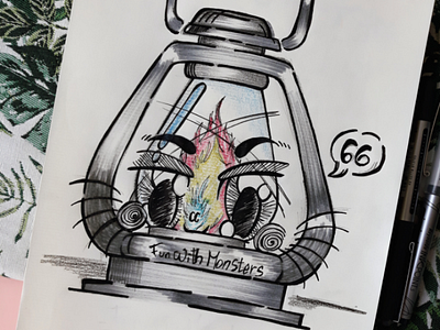 Lantern... art character design doodle draw illustration lantern sketch