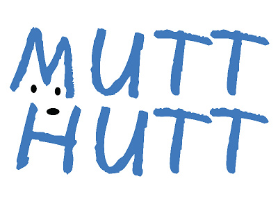 Mutt Hutt Logo branding dogs logo mutt terrier tv