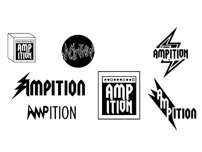 Ampition Logo Roughs branding branding design logo roughs