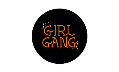 Girl Gang Logo branding design diversity empowerment feminism girl gang graphic design icon illustration logo sparkles sticker typography unity vector women