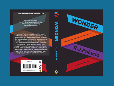 Penguin Student Awards - Wonder Concept 1 book branding design flat identity illustration jacket penguin penguinbooks vector wonder