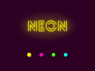 Neon Text Effects adobe xd dansky neon neon colors ui ux