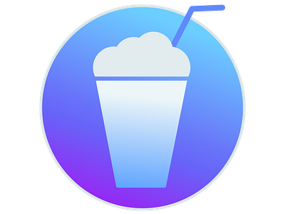 Smooze Logo drink gradient logo mac mouse straw