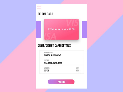 Credit Card Checkout challenge daily daily ui challenge design ui ux