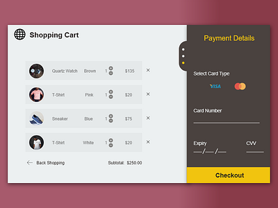 Shopping Cart challenge daily daily ui challenge design ui ux