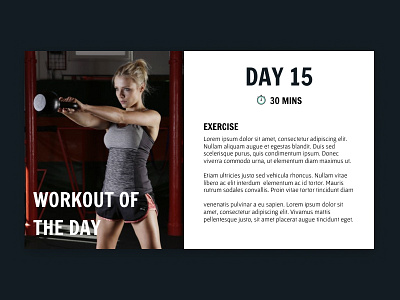Workout Of The Day challenge daily daily ui challenge design figma ui ux web